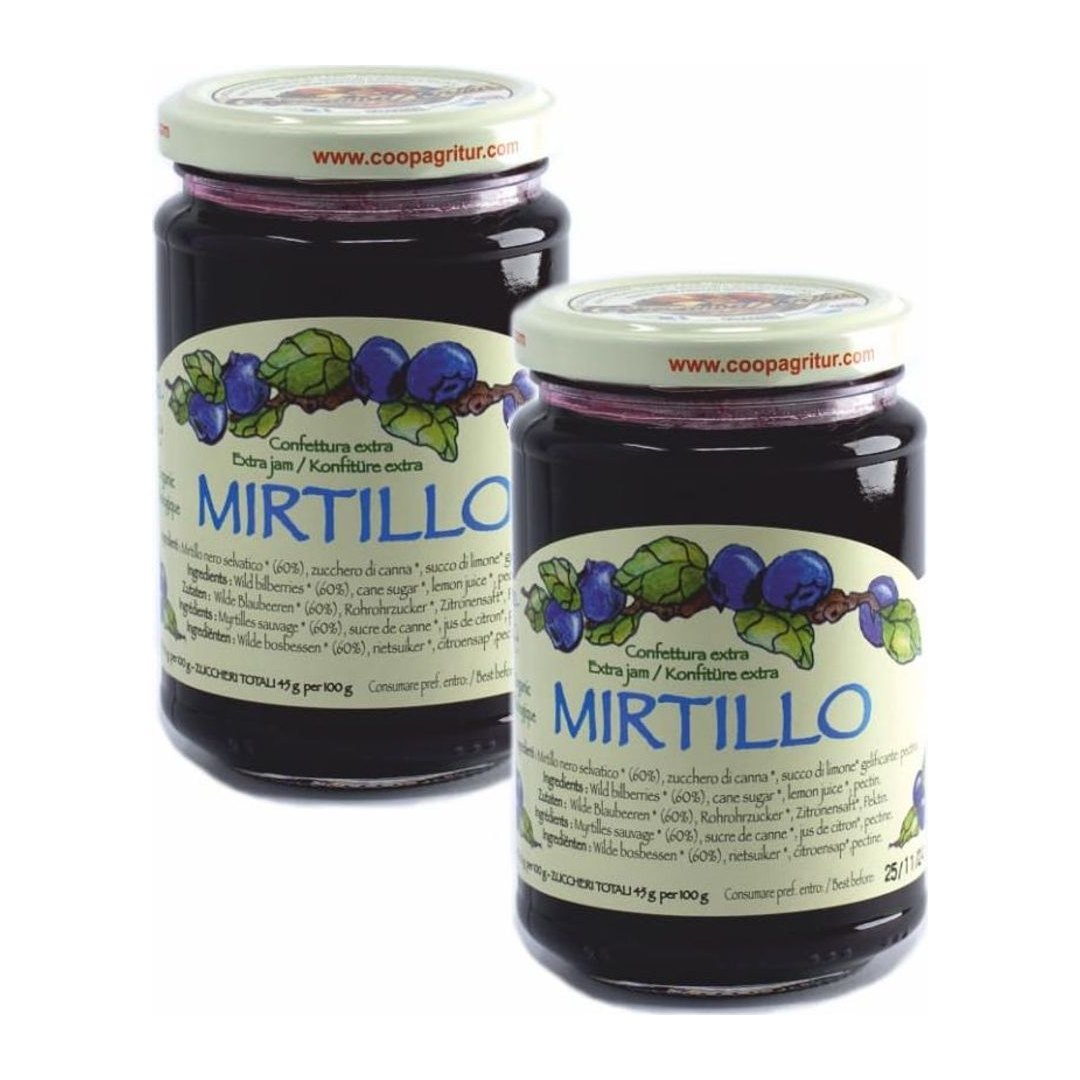 Confettura Extra Biologica di Mirtillo 2x330g
