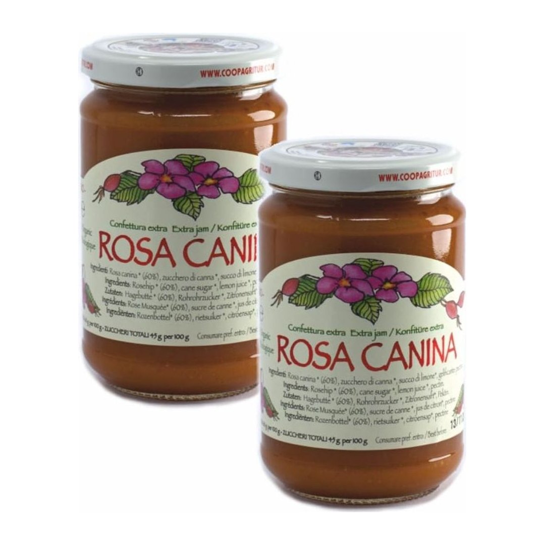 Confettura Extra Biologica di Rosa Canina 2x330g