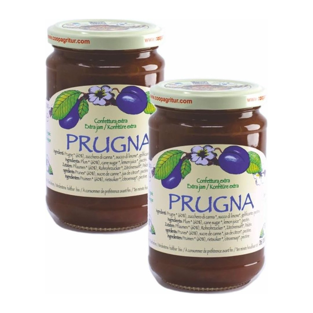 Confettura Extra Biologica di Prugna 2x330g