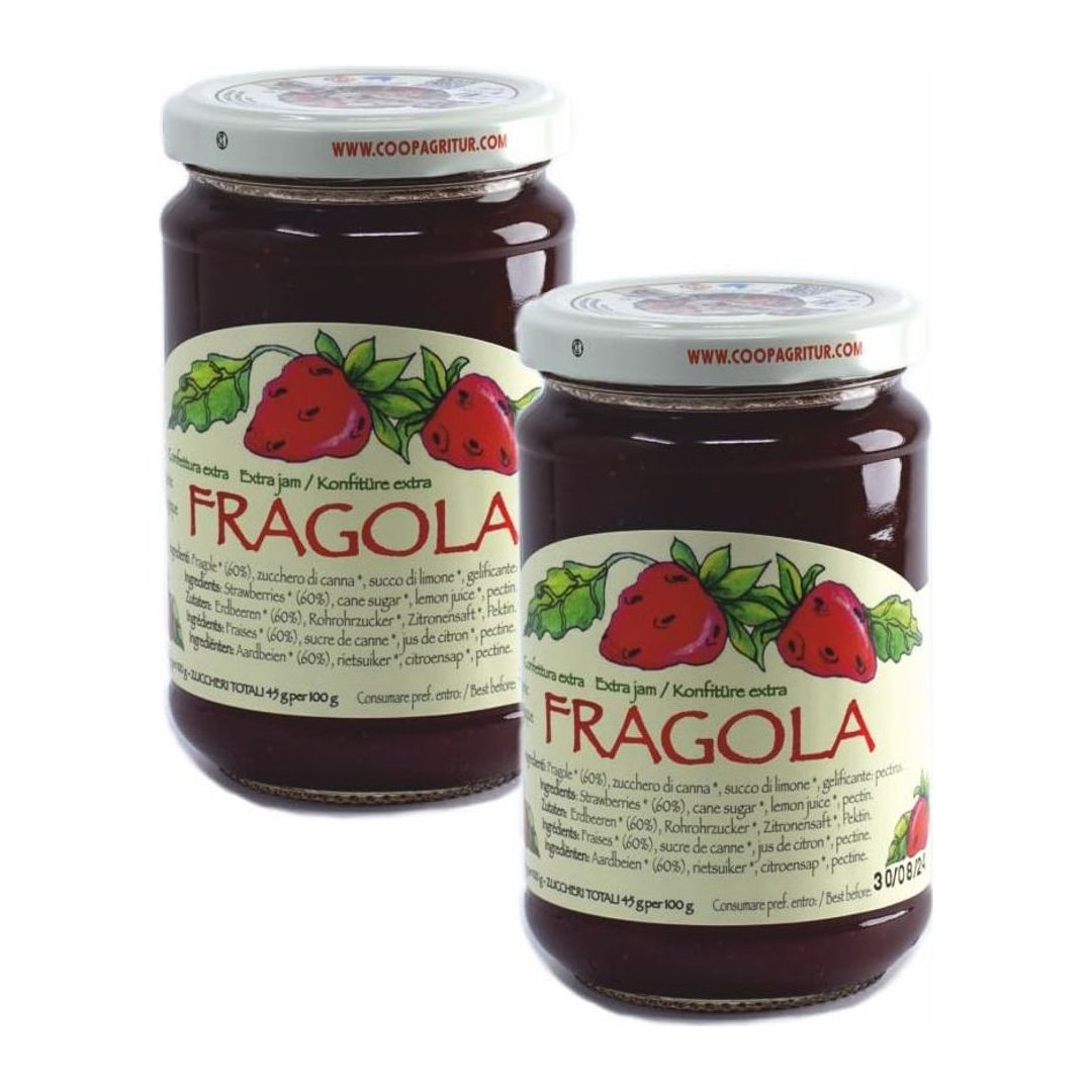 Confettura Extra Biologica di Fragola 2x330g