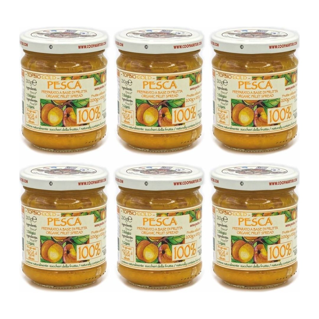 Composta di Pesca 100% Biologica 6x210g