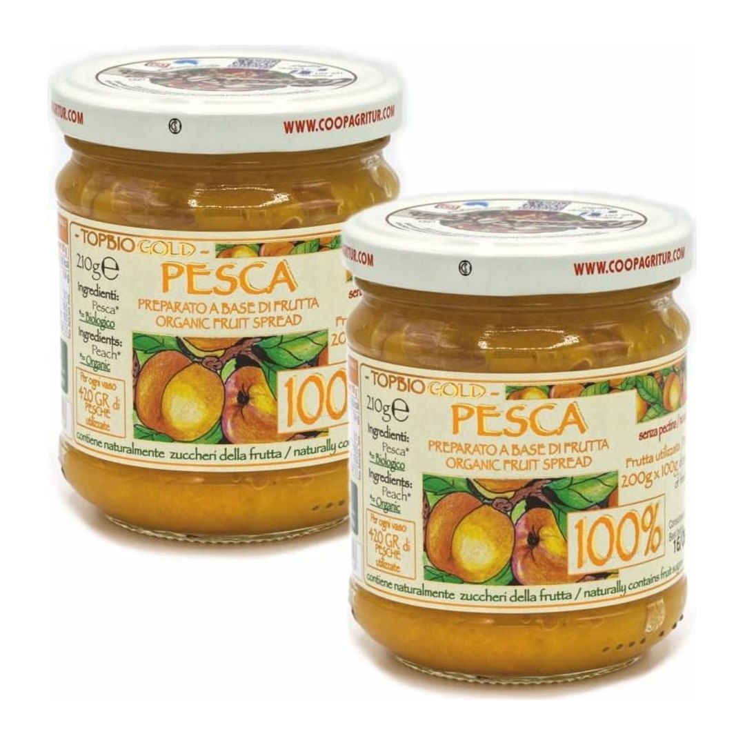 Composta di Pesca 100% Biologica 2x210g