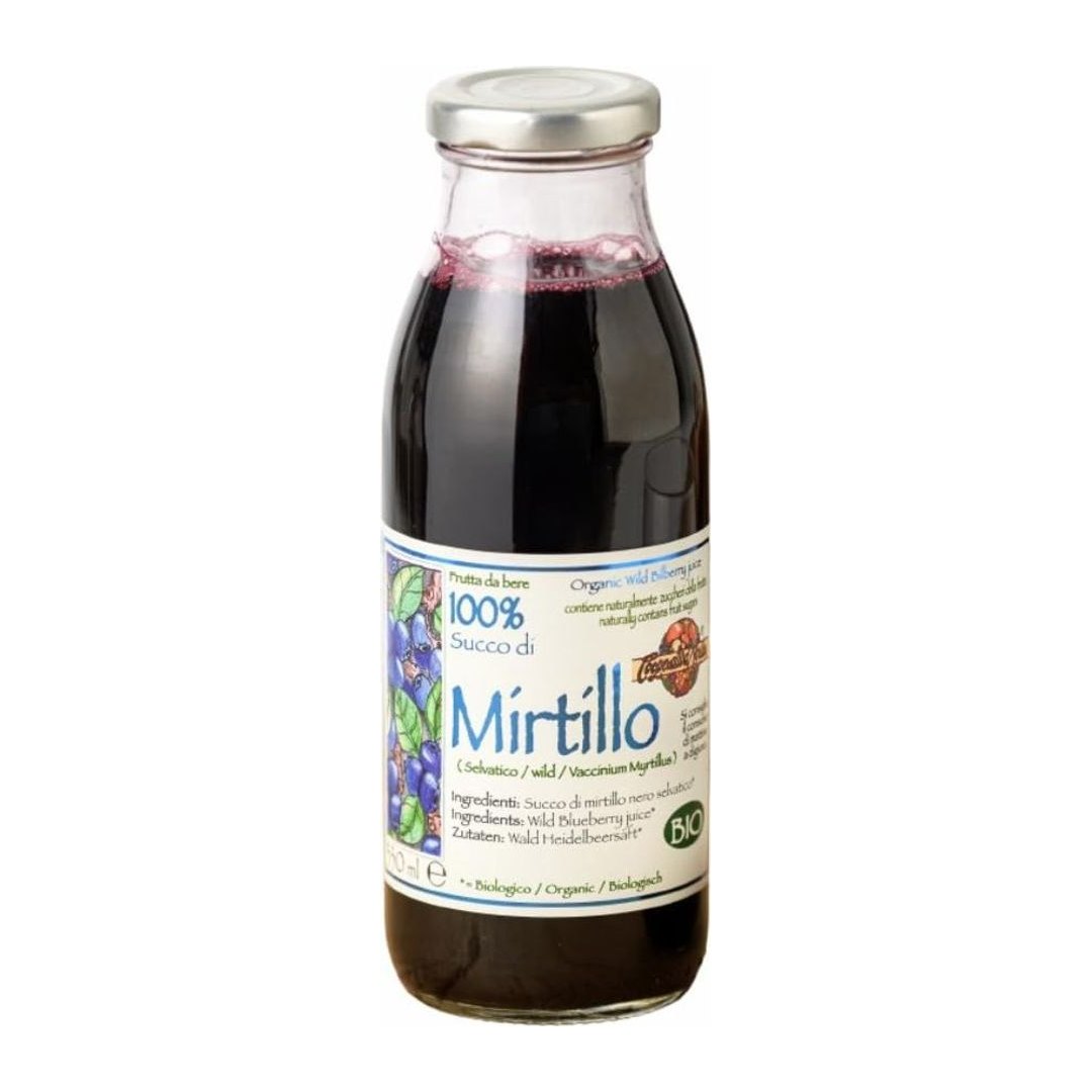 Succo di Mirtillo Nero Selvatico Biologico 6x330ml