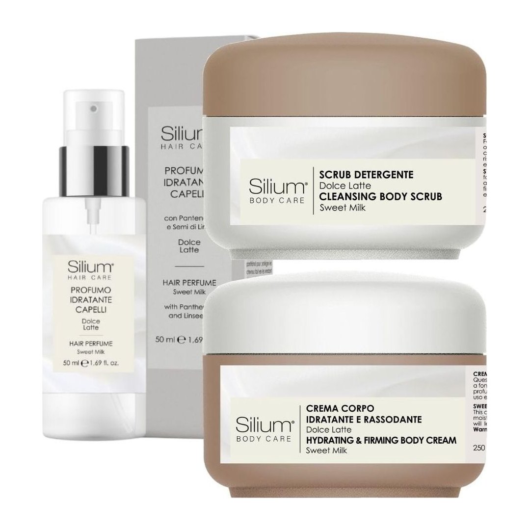 Set Profumo Capelli + Crema Corpo + Scrub Dolce Latte 550 ml