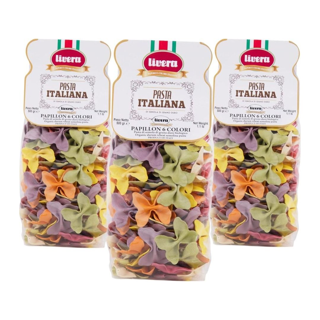 Papillon 6 Colori Pasta di Semola di Grano Duro 1500 g