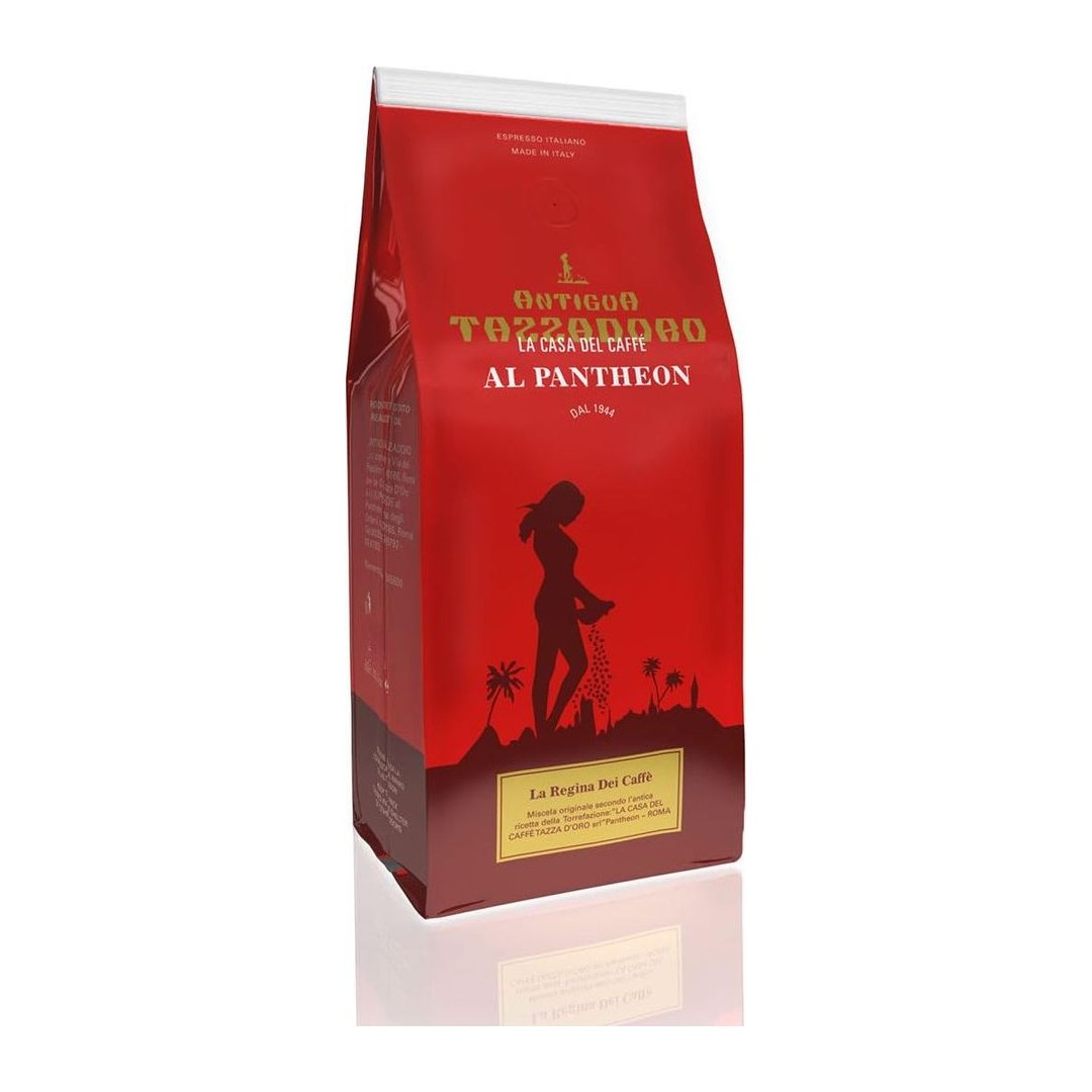 Caffè in grani Tazzadoro miscela bar 250 g, tostatura media, profilo cremoso e aroma dolce.